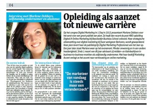 Marlene Dekkers - Marketing Accent Carrierekrant Beeckestijn Business School 21-01-15