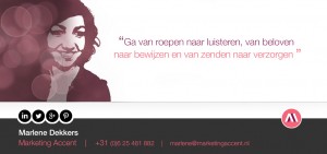 B2B Marketing Accent quote Marlene Dekkers